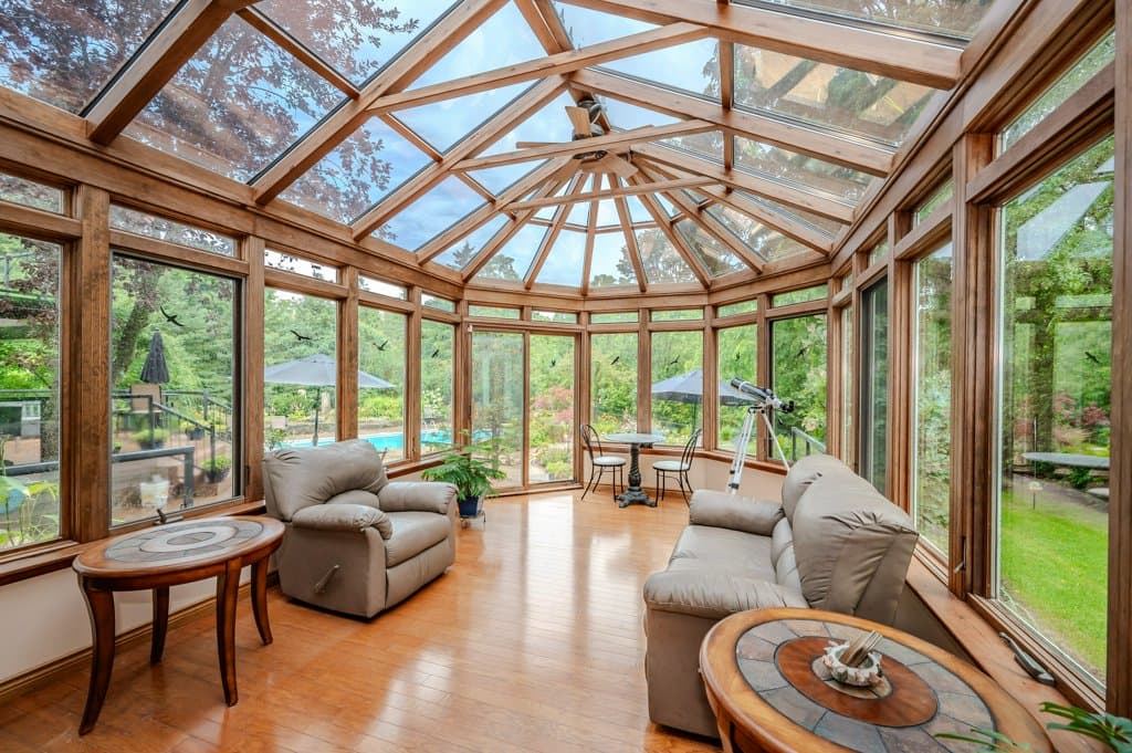 Beautiful sunroom in a Kitchener-Waterloo home